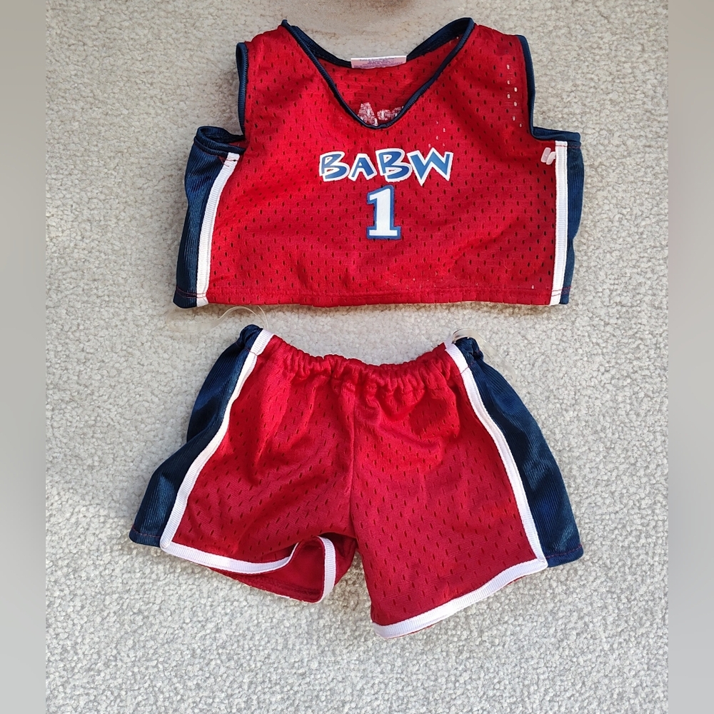 Build-A-Bear Workshop Clothes - Basketball Uniform - Excellent Condition